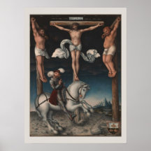 Crucifixión con el centurión convertido posters
