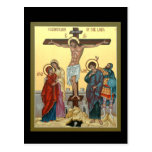 Crucifixión del señor Prayer Card Tarjetas Postales