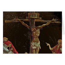 Crucifixión (salterio del panel central) tarjetas