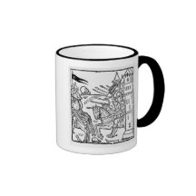 Crusading los caballeros montan hacia fuera para h taza