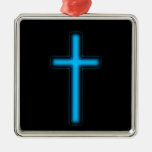 Cruz azul ornaments para arbol de navidad