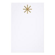 Cruz bautismal "tridimensional" de oro papeleria de diseño