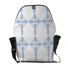 Cruz céltica de la perla elegante bolsa messenger