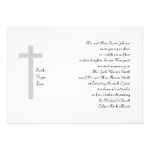 Cruz cristiana 2 del amor de la esperanza de la fe invitaciones personales 