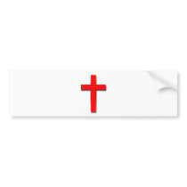 Cruz cristiana pegatinas de parachoque