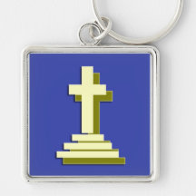 Cruz cristiana llaveros personalizados