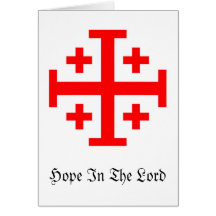 Cruz de Jerusalén Felicitacion