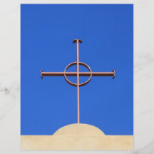 Cruz de la iglesia tarjeton