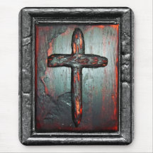 Cruz de la sangre tapete de ratón