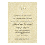 Cruz de oro de los anillos, invitaciones cristiana anuncios personalizados