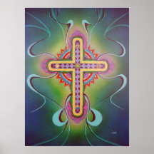 Cruz de símbolos posters