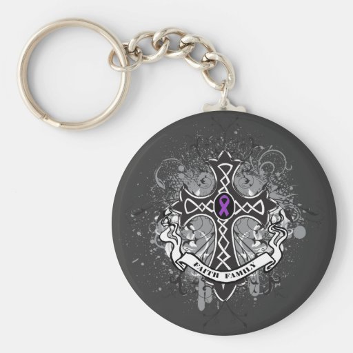 Cruz del rezo de la familia de la fe - la enfermed llavero personalizado