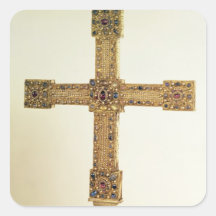 Cruz imperial del Sacro Imperio Romano Calcomanía Cuadrada Personalizada