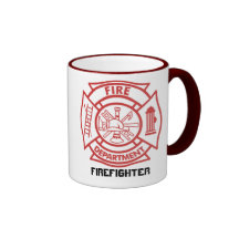Cruz maltesa/bombero - taza