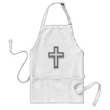 Cruz/Pascua cristianas de plata Delantales