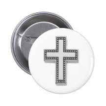 Cruz/Pascua cristianas de plata Pins