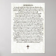 Cruz Roja de los DESIDERÁTUMS Poster