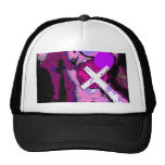 Cruz rosada gorras de camionero