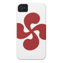 Cruz Vasca Rojo Lauburu Case-Mate iPhone 4 Funda