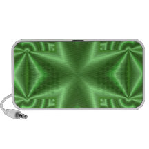 Cruz verde abstracta laptop altavoz