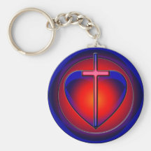 CRUZ Y CORAZÓN LLAVEROS PERSONALIZADOS