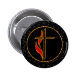 Cruz y llama pin