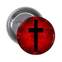 CRUZ Y MODELO ROJO FLORAL PINS