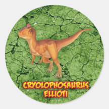 Cryolophosaurus Etiquetas Redondas