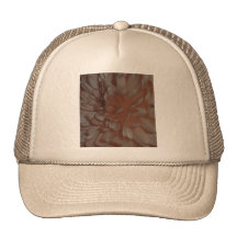 crysanthamum de la sepia gorras de camionero