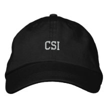 CSI bordó el gorra Gorros Bordados