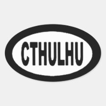 Cthulhu Calcomania Oval