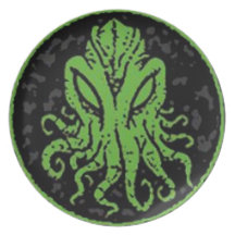 Cthulhu la placa plato de cena