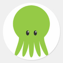 Cthulhu lindo pegatina redonda