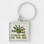 Cthulhu murió llavero personalizado