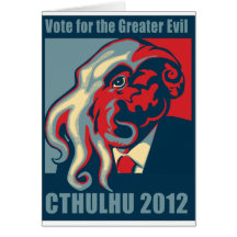 Cthulhu para el presidente 2012 felicitaciones