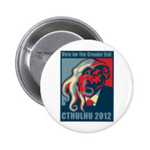Cthulhu para el presidente 2012 pins