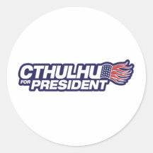 Cthulhu para presidente Sticker Etiqueta