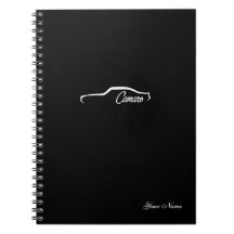 Cuaderno blanco 1969 de la silueta de Camaro