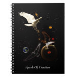 Cuaderno blanco del arte de la fantasía del espaci