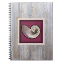 Cuaderno color de rosa del nautilus