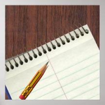 cuaderno con el POSTER de escritorio del AUTÓGRAFO