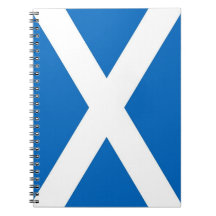 Cuaderno con la bandera de Escocia
