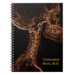 Cuaderno de la C-espina dorsal de Brown/del oro