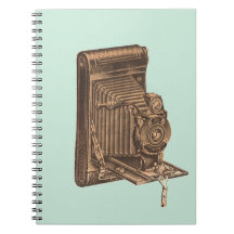 Cuaderno de la cámara del vintage