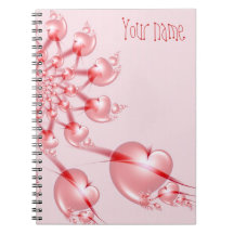 Cuaderno de la tarjeta del día de San Valentín del