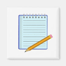 Cuaderno de notas imán de frigorífico