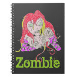cuaderno del chica del zombi