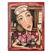 Cuaderno del comensal de la mamá del día de madre