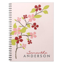Cuaderno del Dogwood rojo