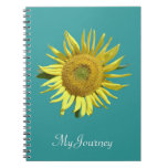 Cuaderno del girasol de la cinta del trullo